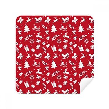 Imagem de Óculos de neve de Natal Alce presente chapéu trenó óculos pano limpador de tela tecido camurça pacote com 2