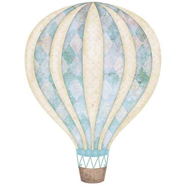 Imagem de Aplique MDF e Papel Litoarte 8 cm - Modelo APM8-633 Balão Verde