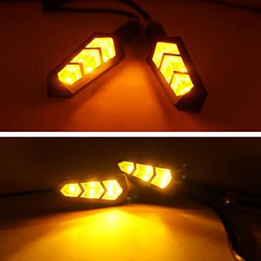 Imagem de Pthene Luzes de seta de LED para motocicleta, flecha universal traseira DC 36v 48v 52v 60v pisca-pisca luzes indicadoras pisca-pisca lâmpadas de torneamento para motocicletas elétricas motos scooter bicicleta e-bike moto