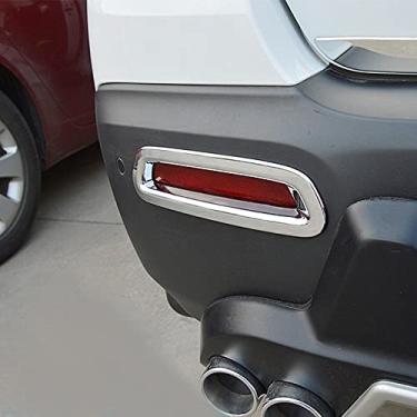 Imagem de JIERS Para Chevrolet Trax 2014 2015 2016, detector de tampa de moldagem de carro ABS cromado lâmpada traseira de neblina moldura de acabamento