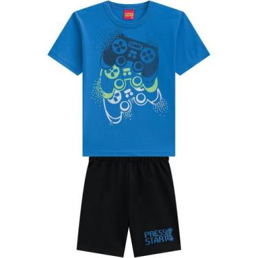 Imagem de Conjunto Infantil Masculino Camiseta + Bermuda Kyly