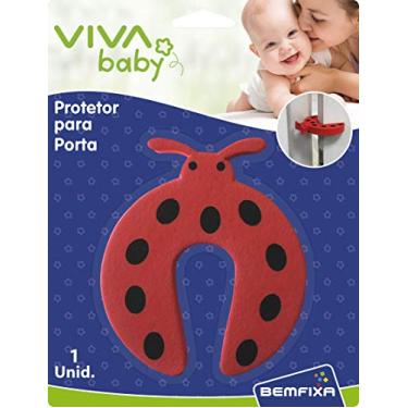 Imagem de Vivababy Protetor Para Porta Em Eva - Joaninha Vermelho
