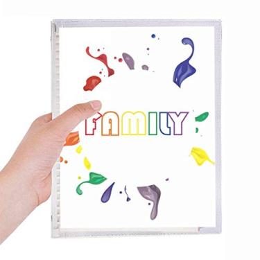 Imagem de Caderno de folhas soltas com bandeira de arco-íris LGBT