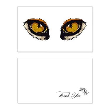 Imagem de Decoração de olho de raposa de desenho animado animado, cartão de agradecimento, aniversário, agradecimento de casamento