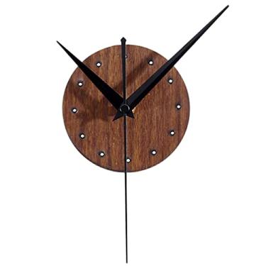 Imagem de EXCEART Mecanismo De Relógio De Substituição Movimentos Do Relógio Mecânico Mecanismo De Relógio De Quartzo Movimento Do Relógio De Parede Kits De Enfeite Bambu Interior Ponteiro