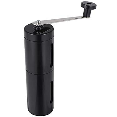 Imagem de CLISPEED Manual de Mão de Aço Inoxidável Moedor de Café Feijão Grão de Café Moinho Moedor de Café Da Rebarba Para Home Office Portátil Camping Preto
