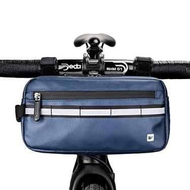 Imagem de Rhinowalk Bolsa de bicicleta, bolsa de guidão de bicicleta, impermeável, bolsa frontal de bicicleta, bolsa de ombro, bolsa de cintura para bicicleta esportiva, acessório de ciclismo profissional -