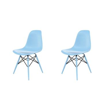 Imagem de Conjunto com 2 Cadeiras Eames DSW Azul Claro