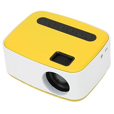 Imagem de Miniprojetor, Projetor Portátil 1080P LED WiFi USB Pequeno Projetor de Filme Alto-falante Embutido para Viagens de Acampamento Em Casa (plugue americano)
