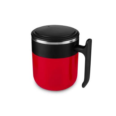 Imagem de Caneca 300ml de Plástico E Aço Inox Interno C/ Tampa-Unissex