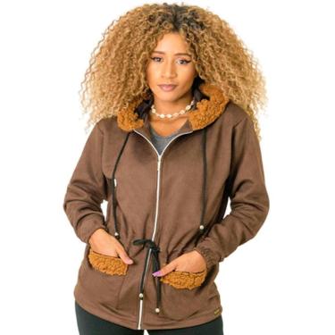 Imagem de Jaqueta Parka Suede Feminina Catwalk-Feminino