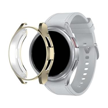Imagem de Capa TPU Bumper Case LTIMPORTS, compativel com Galaxy Watch 6 Classic LTE 47mm Sm-R965 (Dourado)