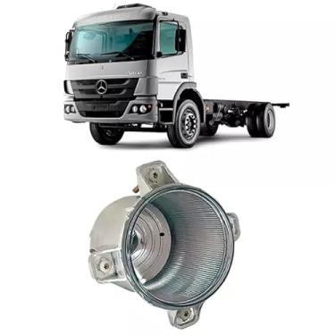 Imagem de BLOCO FAROL ALTO DIREITO SEM LAMP H1 125MM MB ACTROS 2546 LS 2020 2646LS 2017 A 2019 2646S 2019 2651LS 2017 A 2019 2651S 2016 A 2020 MB ATEGO 141
