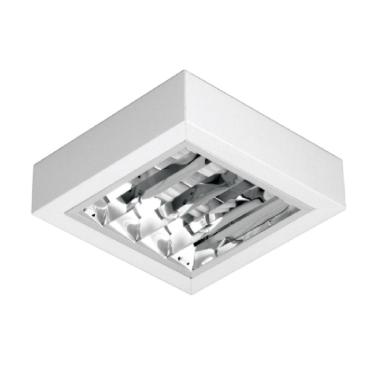 Imagem de Luminária 2 X 26W C/Aletas Refletora Sobrepor PF62 - Abalux