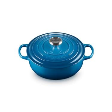 Imagem de Le Creuset Forno de ferro fundido esmaltado assinatura Sauteuse, 3,5 qt, Marselha