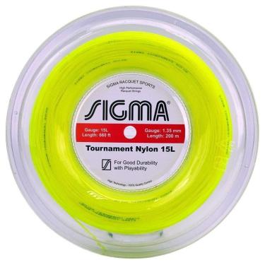 Imagem de Corda Sigma Tournament Nylon 15l 1,35 Mm Amarela - Set Individual