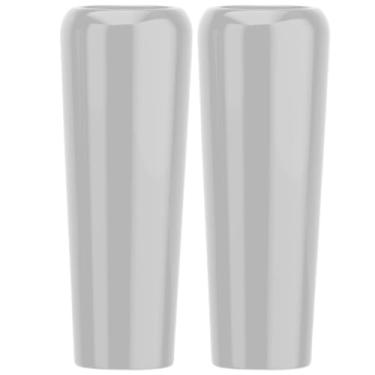 Imagem de Kit 2 Vasos Fibra De Vidro 80cm Florida M Decorativo Vietnamita (Cinza Claro)