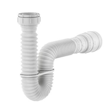 Imagem de Sifão Tubo Extensível 0,74 m Branco c/ Suporte - Censi