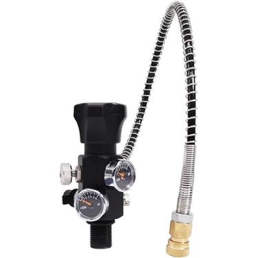 Imagem de Acecare Estações de enchimento de paintball PCP 4500psi HPA Válvula de tanque M18*1,5 com mangueira de 56 cm de comprimento para tanque de fibra de carbono