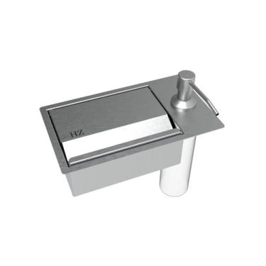 Imagem de Porta Esponja Com Dispenser Detergente De Embutir Na Bancada - HZ