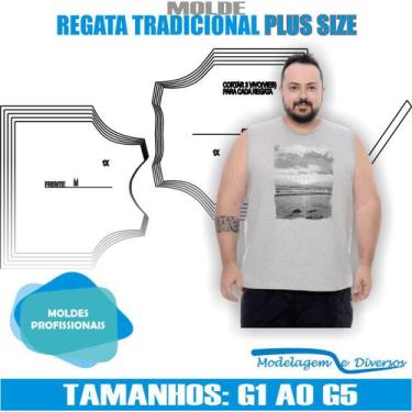 Imagem de Molde Regata Trad., Modelagem&Diversos, G1 ao G5, CORREIOS