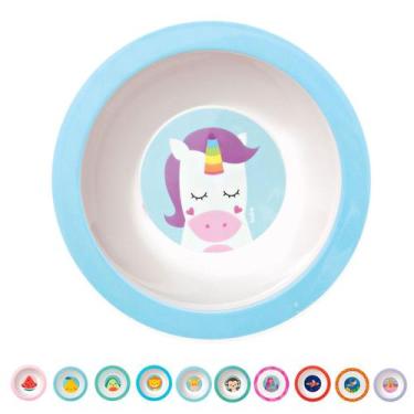 Imagem de Prato Infantil Fundo Bowl 350 ml Animal Fruta P/ Microondas Buba, Unic