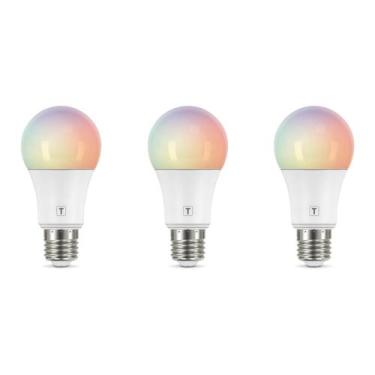 Imagem de Kit 3 Lâmpada 10W LED Smart Tramontina Wi-Fi Bluetooth RGBW