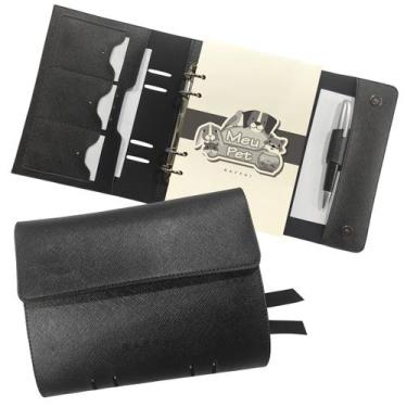 Imagem de Agenda Meu Pet 153-R Raffai Couros, Preto