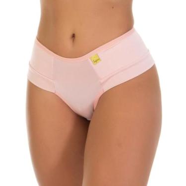 Imagem de Kit 3 Calcinha Cinta Algodão Confortável Microfibra Lingerie Feminina 