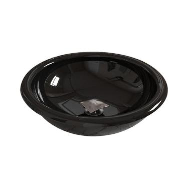 Imagem de Kit Cuba Apoio Ou Sobrepor Lume Com Válvula Click Quadrada Preto Brilho