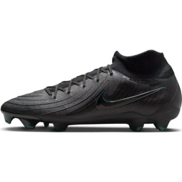 Imagem de Nike Chuteiras Phantom Luna 2 Pro FG de cano alto (FJ2575-002, preto/selva profunda/preto), Preto/Deep Jungle/Preto, 41