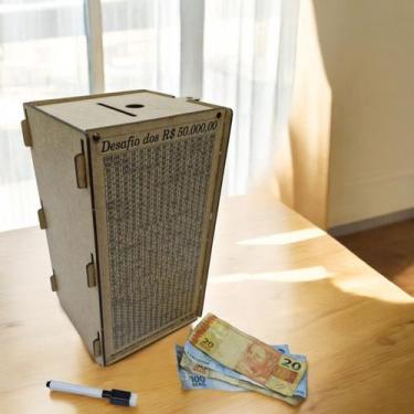 Imagem de Cofre Japones KAKEBO Desafio DINHEIRO TORRE 50 MIL TORRE NA - INDÚSTRI