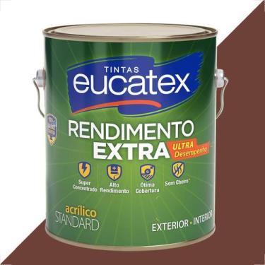 Imagem de Tinta latex eucatex rendimento extra chocolate 3600ml