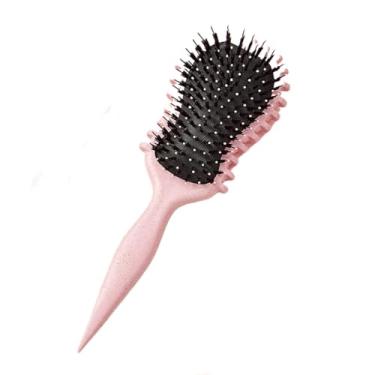 Imagem de Escova de definição de cabelo cacheado pente desembaraçador para cabelo molhado remoção de rugas ferramenta de modelagem para cachos (06)