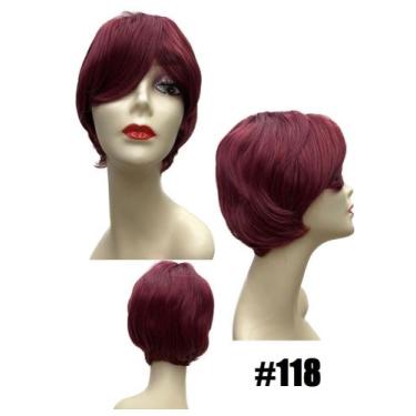 Imagem de Peruca Curta Pixie Preta Sem Franja Uso Diário - GM Hair, [118]