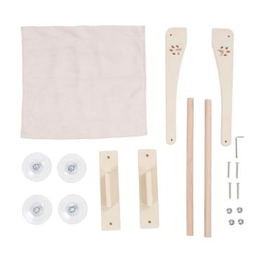 Imagem de Cama de Janela de Gato de Madeira, Assento de Banho de Sol de Alta Capacidade de Carga Com Copo de Sucção para Gaveta de Cabeceira da Janela