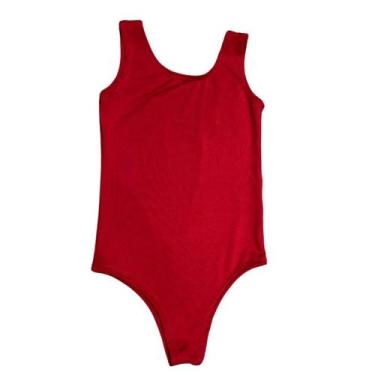 Imagem de Body Infantil Sem Estampa básico Meninas - Magic Sky, Vermelho, 8
