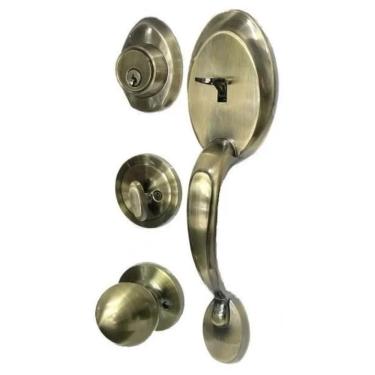 Imagem de Fechadura Retrô Blim Blim Antique Ourovelho Externa Colonial