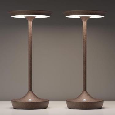 Imagem de Candeeiros de mesa recarregáveis sem fio YHT 6000mAh, pacote com 2 uni