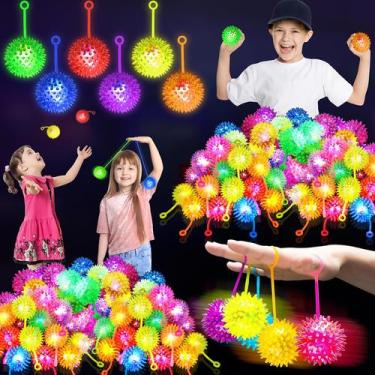 Imagem de Light Up Ball SHQDD 24PCS Bouncy para crianças com LED piscando