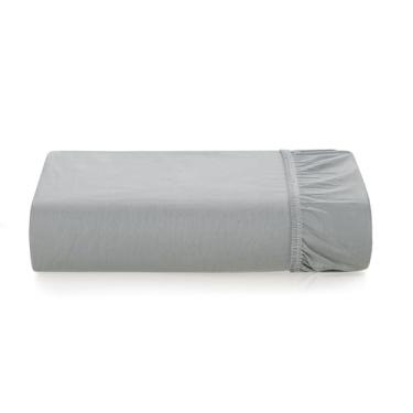 Imagem de Karsten Lençol Casal com Elástico Avulso Tom Mineral 100% Algodão 200 Fios