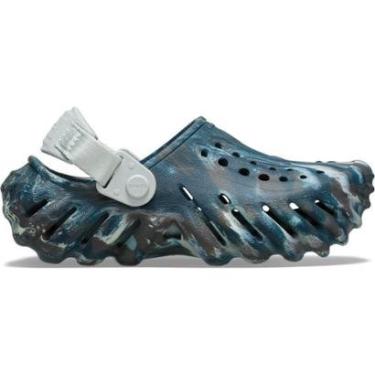 Imagem de Sandália crocs echo marbled clog black sand/multi-Unissex