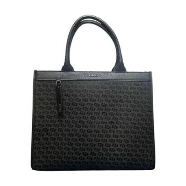 Imagem de Bolsa Feminina Colcci Tote Maxi Jacquard De Ombro Grande Preto-Feminino