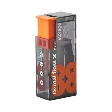 Imagem de Dispensador De Fio Dental Portátil Com 10 Peças De Palitos Descartávei