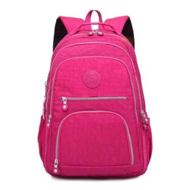 Imagem de Mochila Feminina Nylon Estilosa Impermeavel Grande  - Fany, Pink