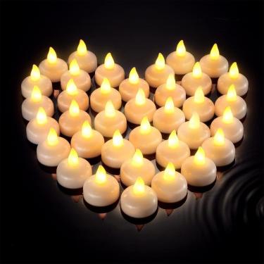 Imagem de Velas flutuantes sem chama Honoson Waterproof LED Tea Lights