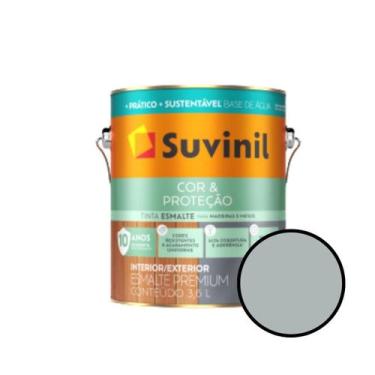 Imagem de Esmalte Acetinado Base Agua Suvinil 3,6 - Platina - SUVINIL M&M READY 