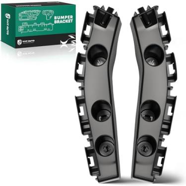 Imagem de YHTAUTO Suportes de reforço de capa de para-choque dianteiro esquerdo e direito compatíveis com Jeep Compass 2011 2012 2013 2014 2015 2016 2017, suportes de plástico do lado do motorista e do