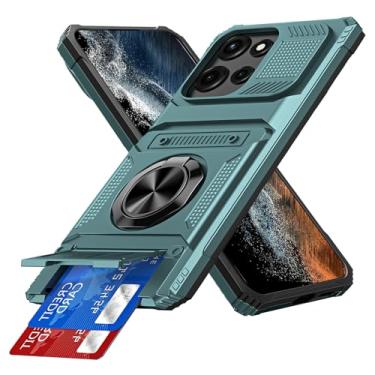 Imagem de COTDINFOR Capa carteira compatível com Moto G Stylus 5G 2025 com suporte para cartão (2 cartões) suporte de anel proteção de grau militar capa de telefone à prova de choque para Moto G Stylus 5G 2025