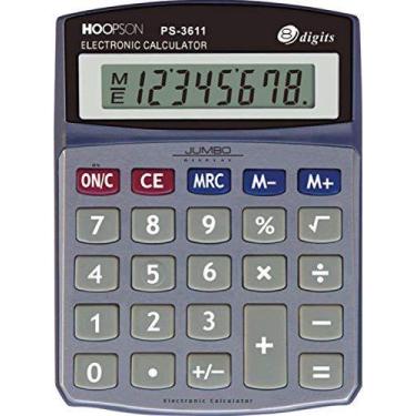 Imagem de Calculadora De Mesa 8Digitos Bateria Cinza - MERCORIENTAL